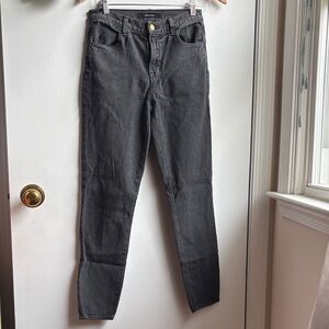 J Brand Women’s Alana Faded Future Subtle Sparkle Charcoal Skinny Jeans sz 27